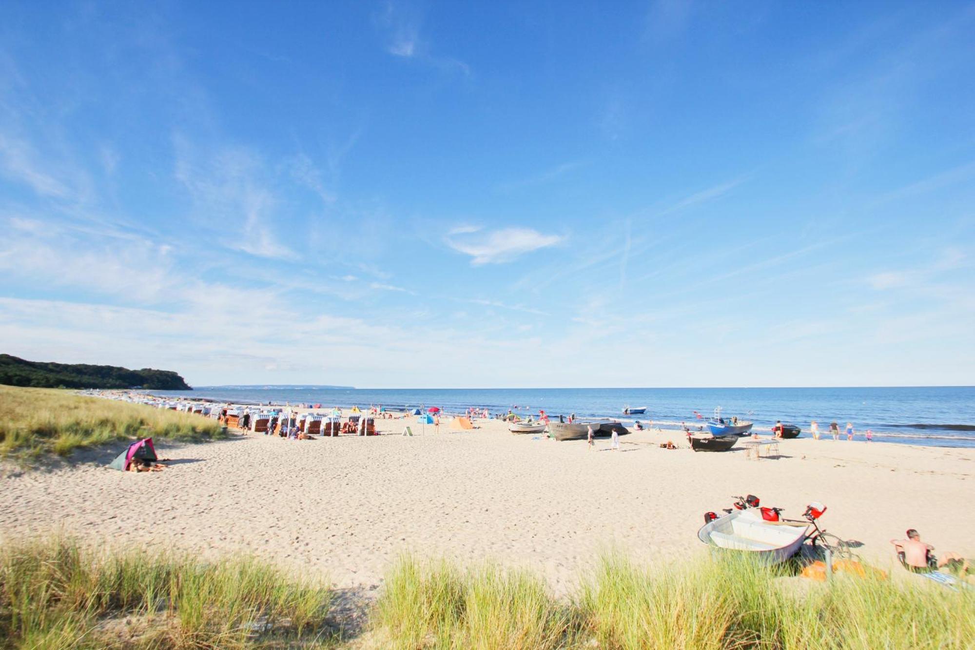 Balkon, Gratis Nutzung Vom Ahoi Erlebnisbad Und Sauna In Sellin - Appartemenmt Nordwind Baabe Dış mekan fotoğraf
